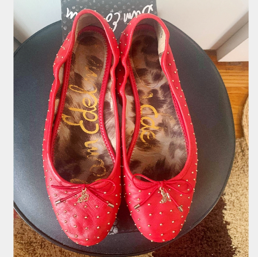 Sam Edelman Red Ballet Flats